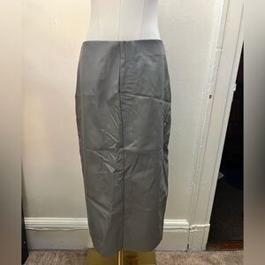 H&M Tailored Midi Pencil Skirt in Gray Size 10